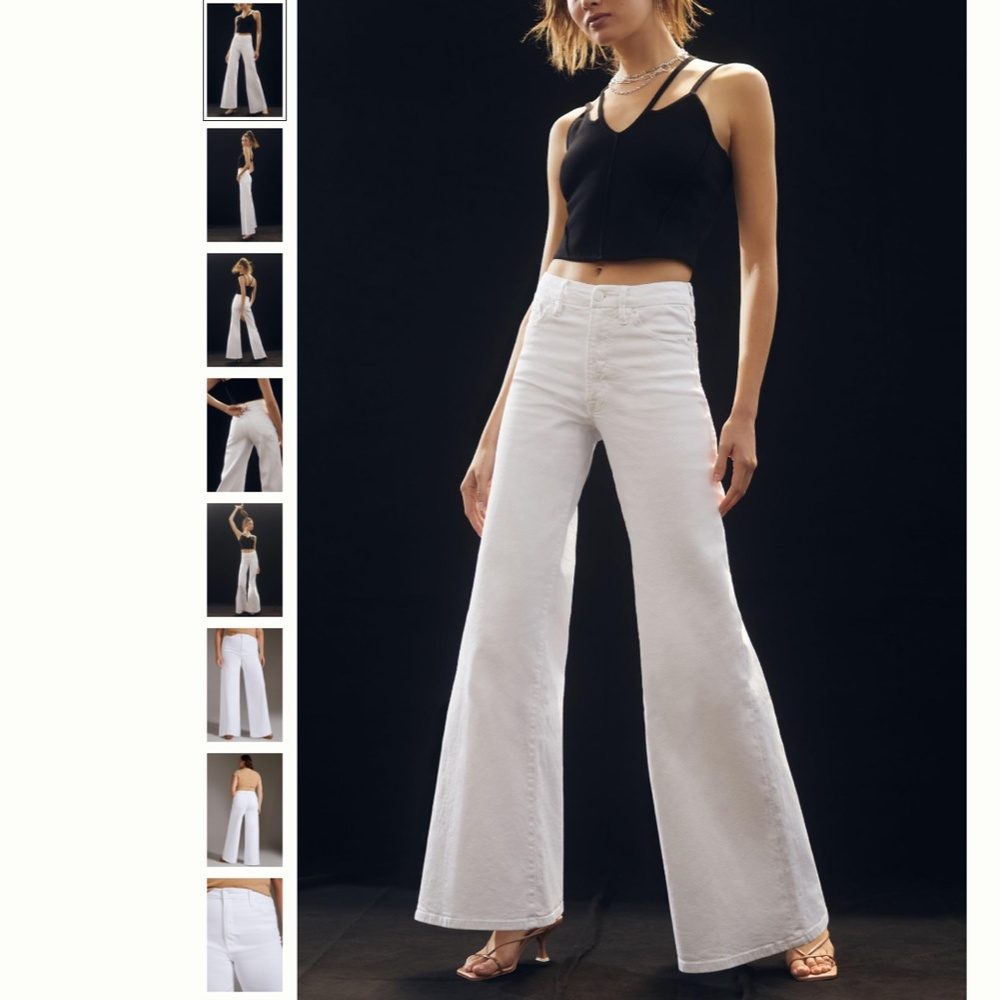 Anthropologie Good American Good Waist Palazzo Jeans